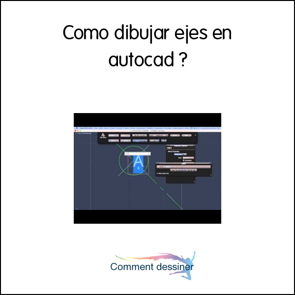 Como dibujar ejes en autocad